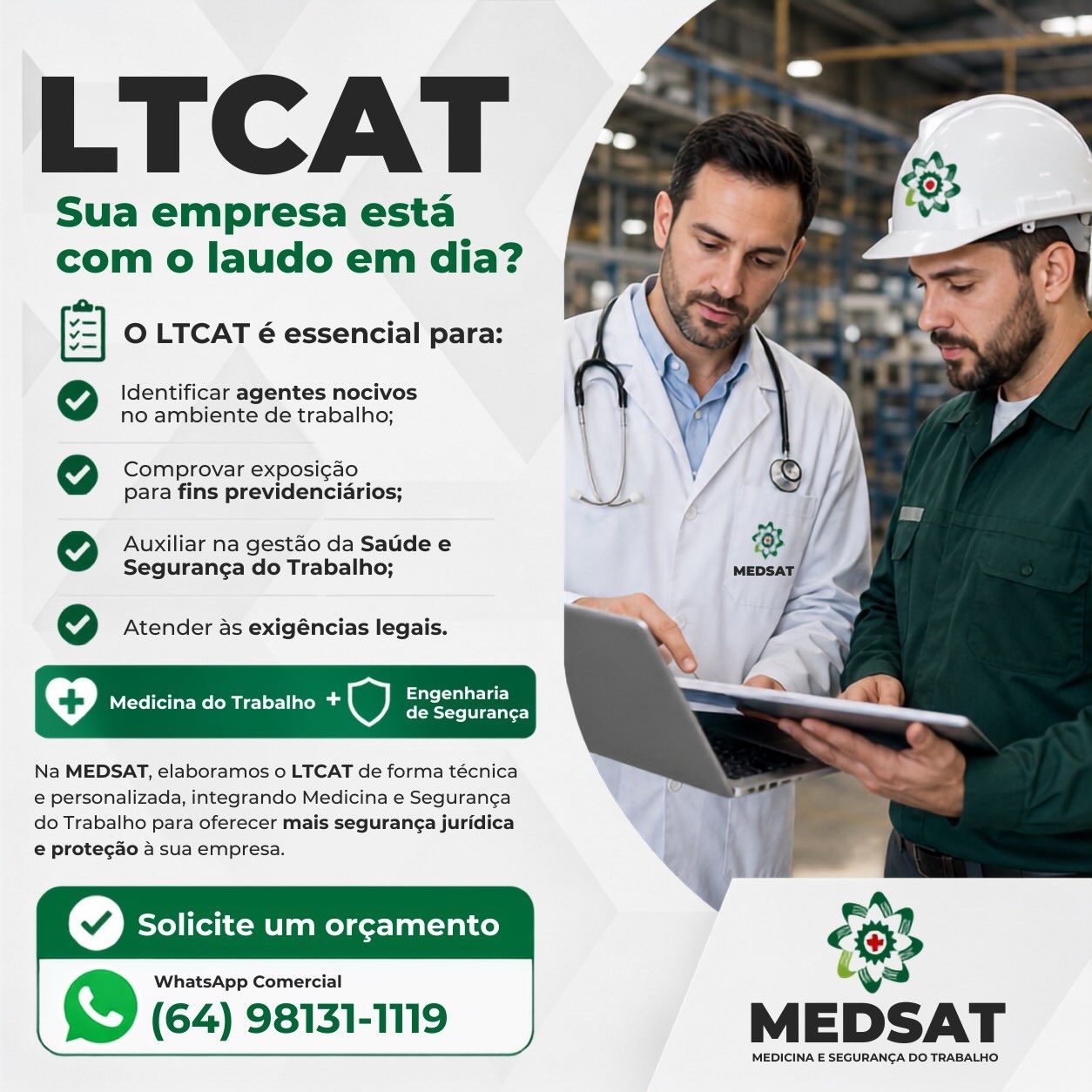 Post do Instagram da Medsat